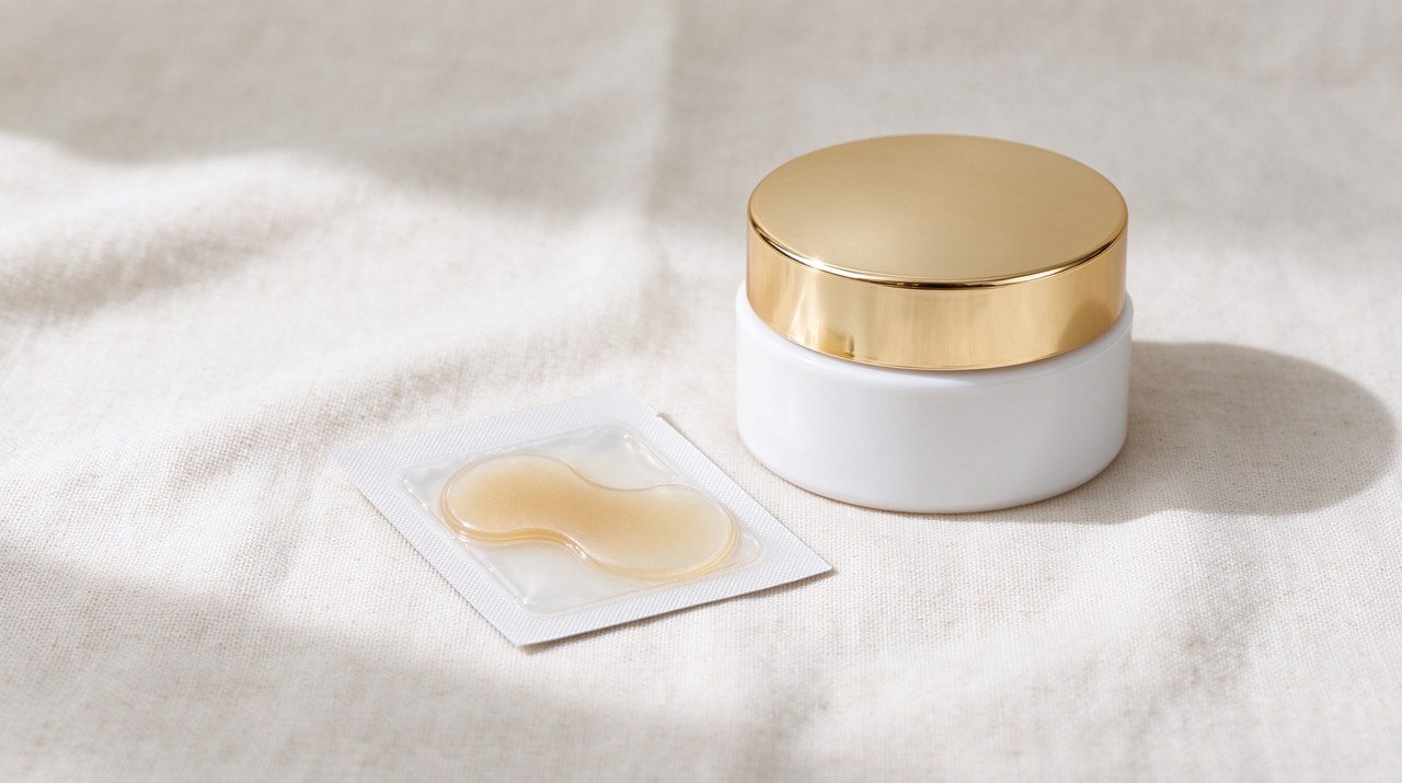Premium eye patch sachet product shot