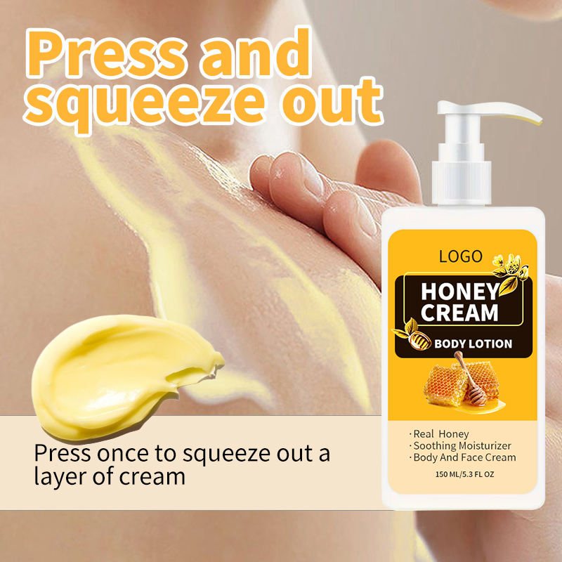 Real Honey Soothing Body Cream - Deep Moisturizing Body Lotion for Dry, Rough Skin