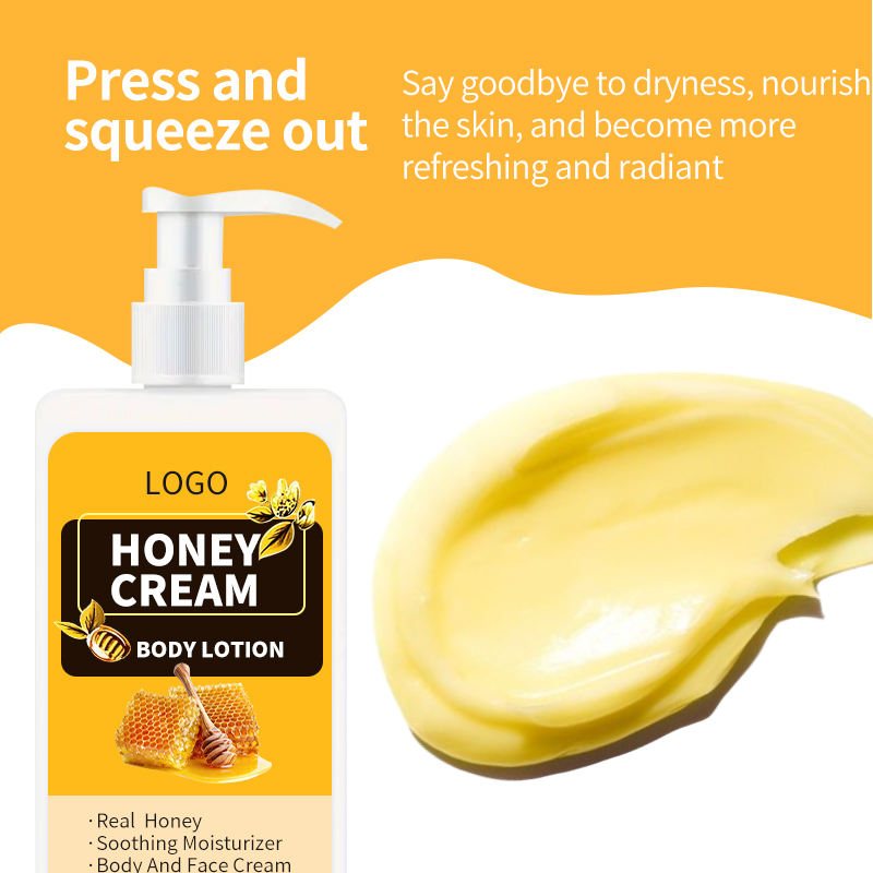 Real Honey Soothing Body Cream - Deep Moisturizing Body Lotion for Dry, Rough Skin