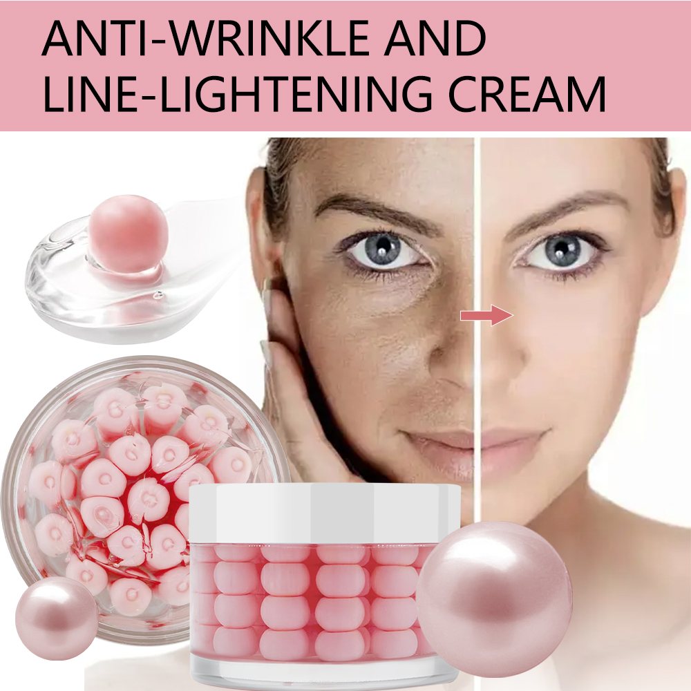 Pearl Capsule Face Cream Anti-Aging Moisturizing Brightening Pearl Ball Cream Private Label OEM ODM