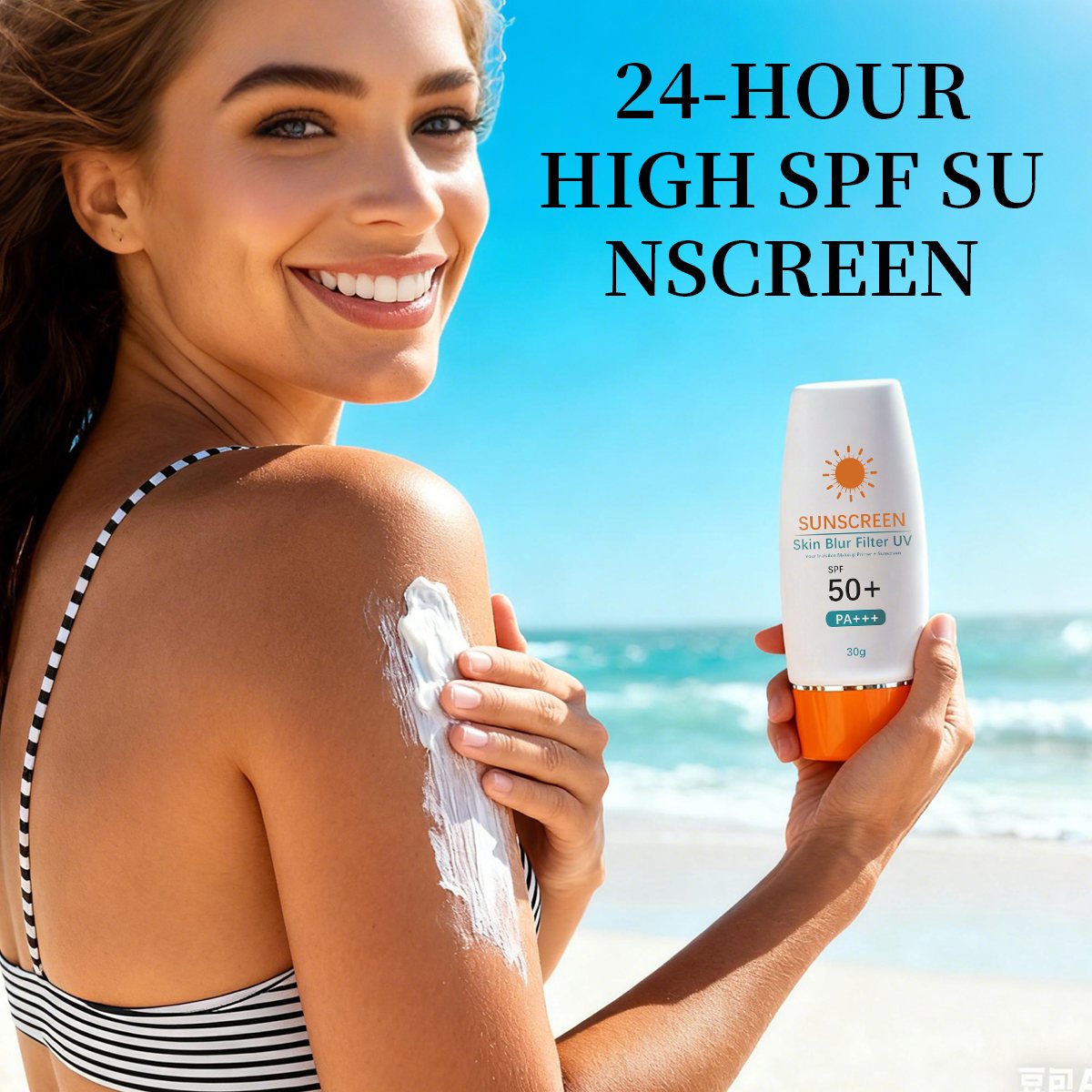 SPF50+ Soft Blur Filter Sunscreen - Two-in-One Sunscreen for Pre-Application