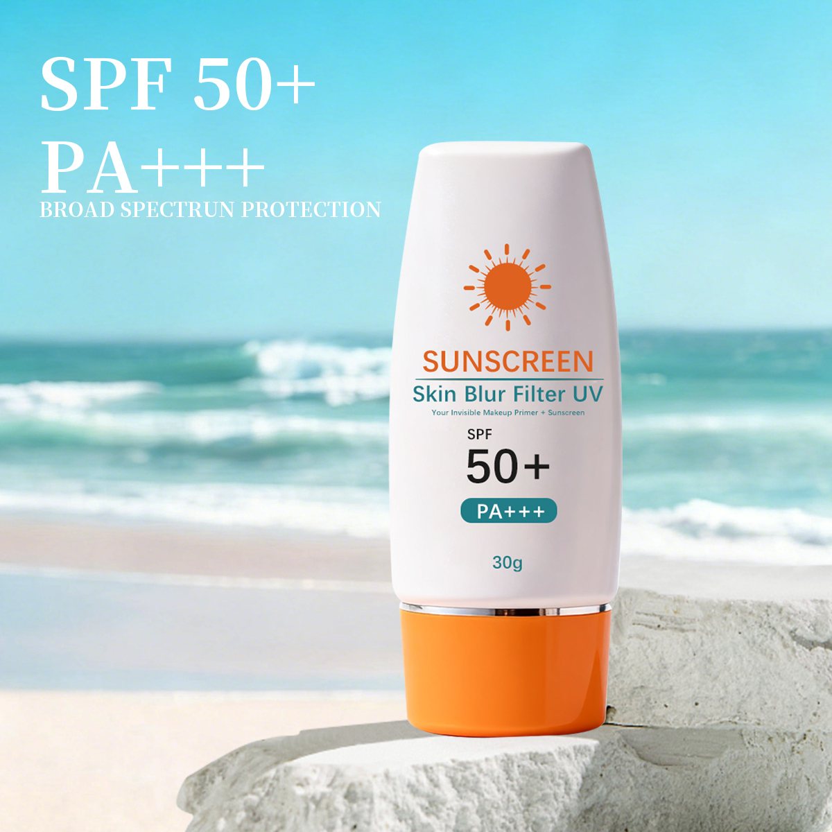 SPF50+ Soft Blur Filter Sunscreen - Two-in-One Sunscreen for Pre-Application