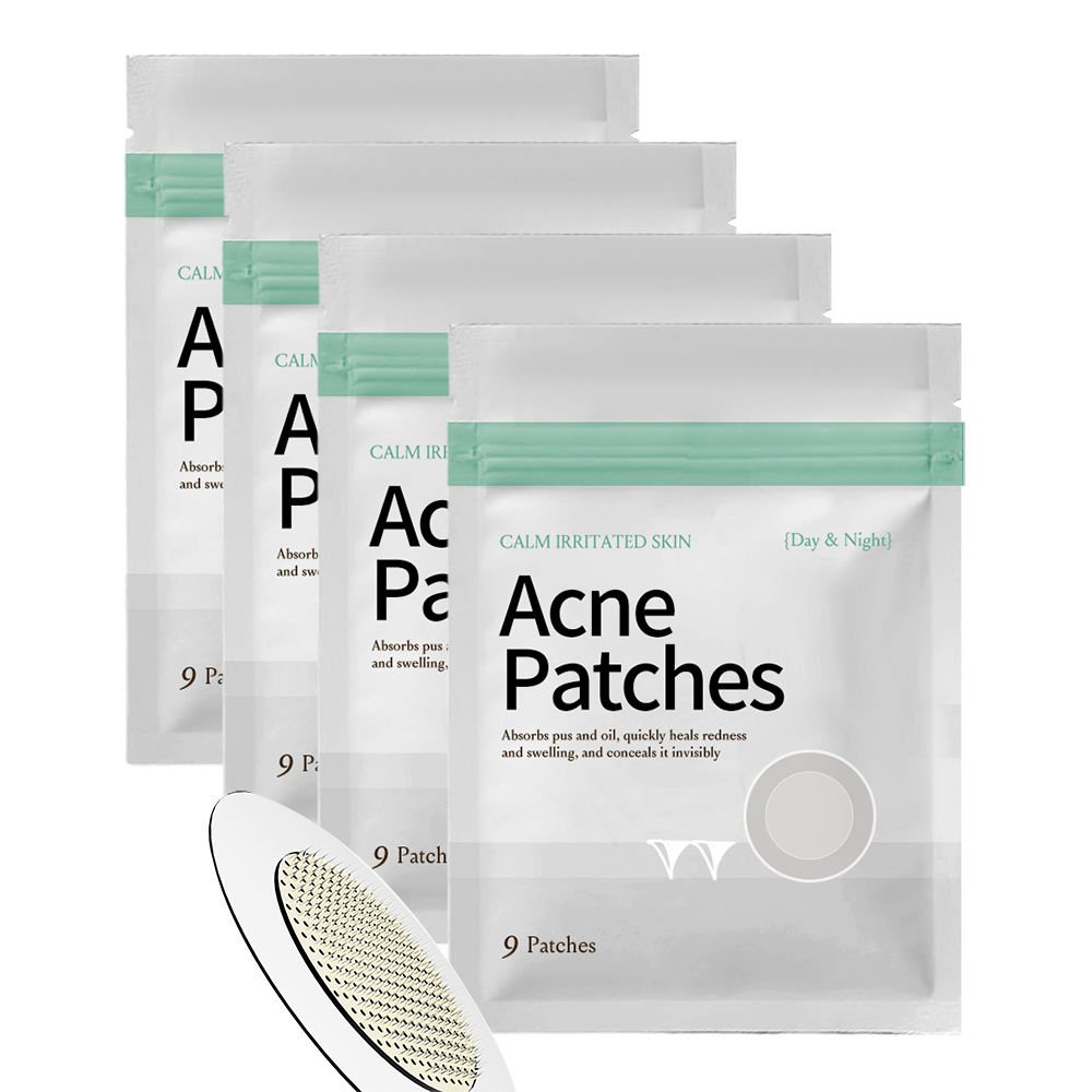 Round Soluble Microneedle Acne Patch, Microdart Pimple Patch for Inflamed Cystic Acne
