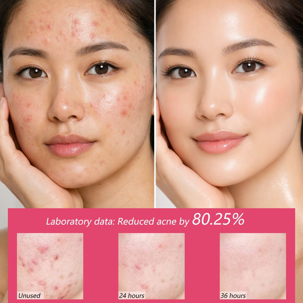 Love Soluble Microneedle Anti-Pimple Patch - Heart-shaped Microcrystalline Anti-Pimple Patch - Suitable for Red and Swollen Cystic Acne Patches