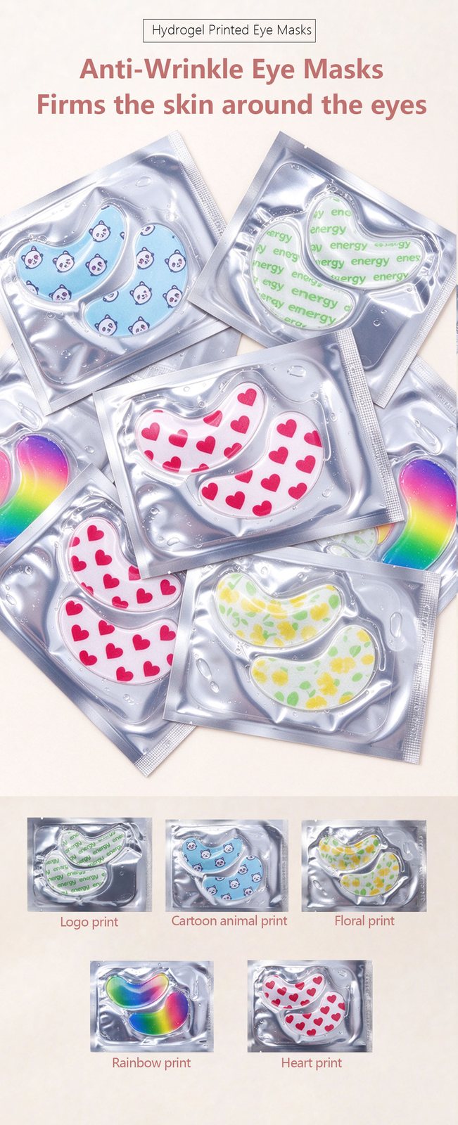 Custom Printed Collagen Hydrogel Eye Mask