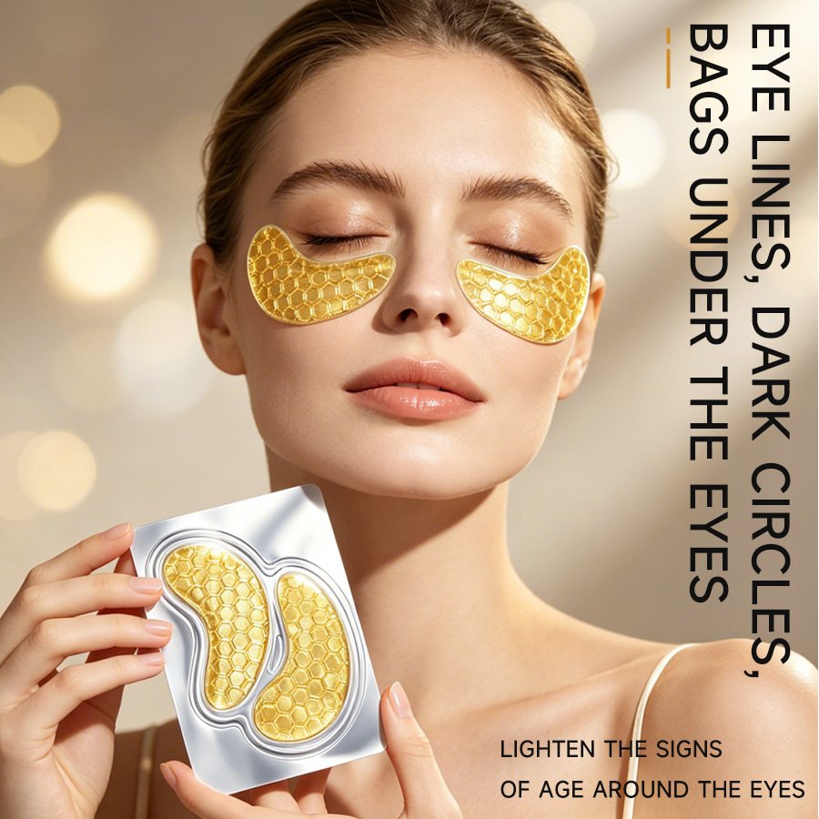 Gold honeycomb water gel collagen eye mask patch
