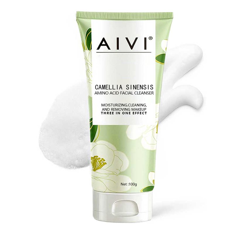 Private Custom OEM Camellia Amino Acid Facial Cleanser, Cloud Soft Texture, Deep Cleansing, Non-drying & No Tightness