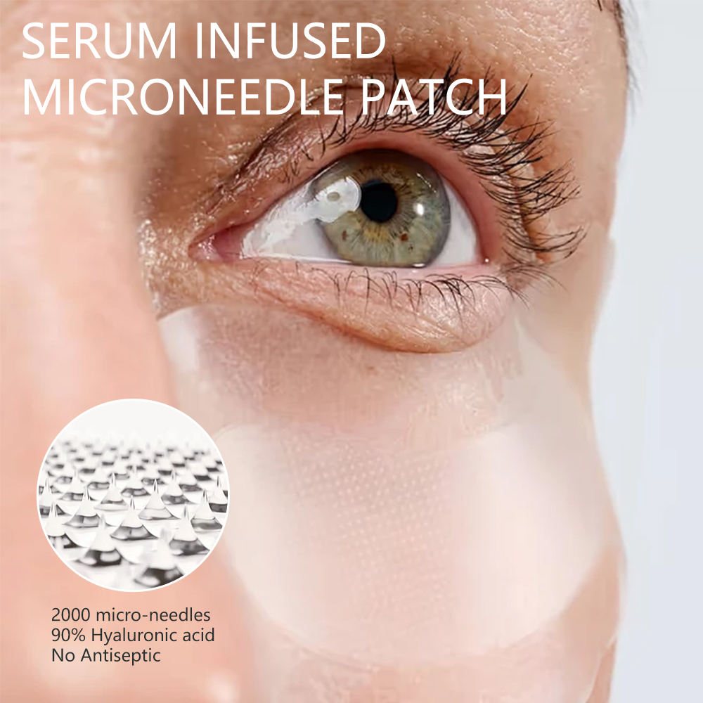 Private Label OEM Collagen Micro-needle Eye Patch, Anti-wrinkle & Firming Eye Mask