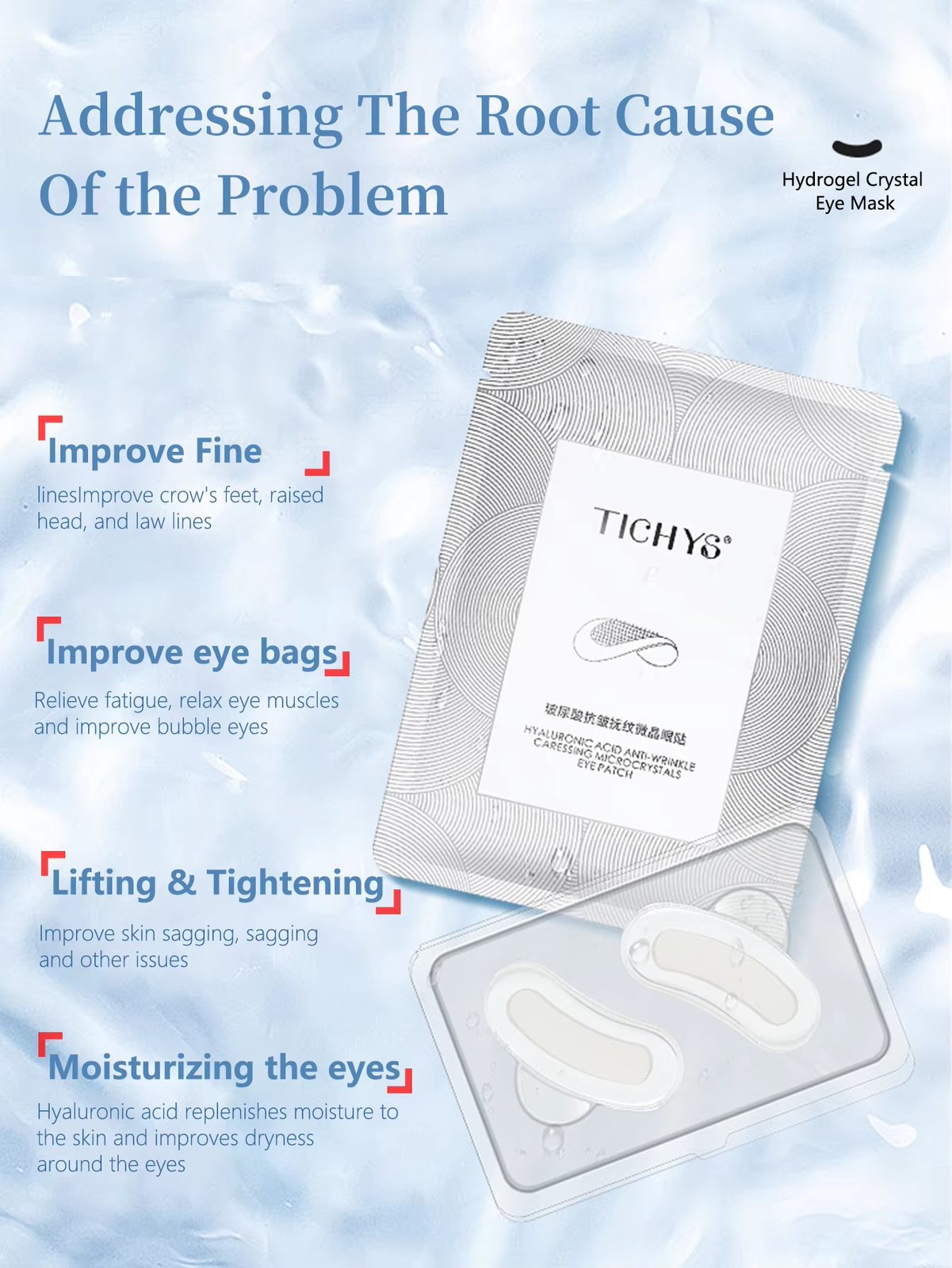 Private Label OEM Collagen Micro-needle Eye Patch, Anti-wrinkle & Firming Eye Mask